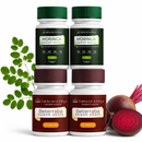 Kit 2 Potes de Moringa + 2 Potes de Beterraba (Mais Vendido)