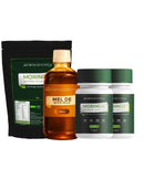 Combo com 2 potes de moringa e 1 moringa em pó com 100 g e 1 mel de moringa com 250 g