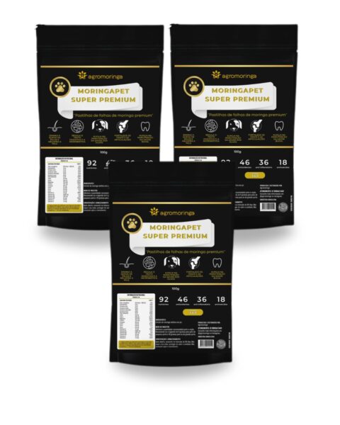 Moringa Pet 3 Pacotes com 100G Cada