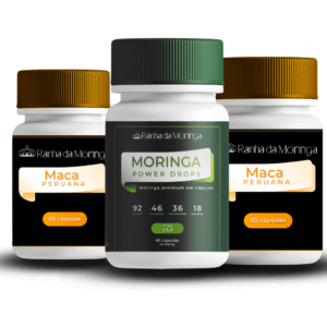 2 potes de maca peruana + 1 pote de moringa